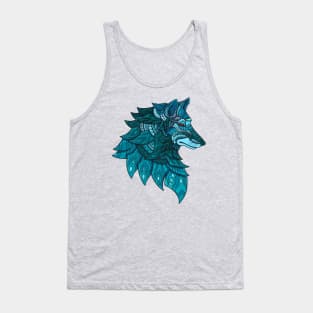 Bohemian Wolf Profile Tank Top